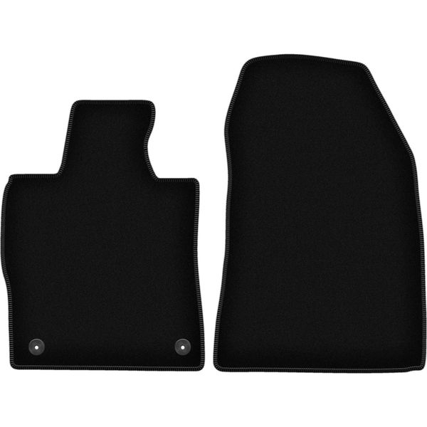 Wielganizator Tappetini Anteriori In Velluto Per Peugeot 308 Iii (2021-, Hb/Station Wagon) Neri, Set 2 Pz, Con Fissaggi-image