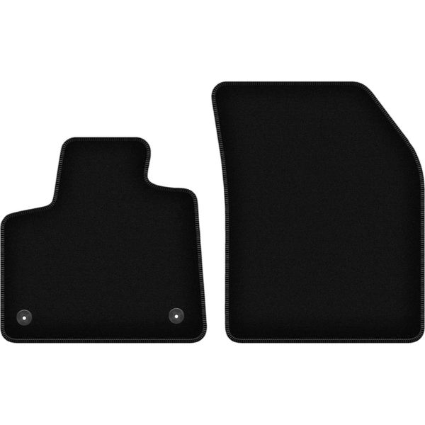 Wielganizator Tappetini Anteriori In Velluto Per Peugeot 5008 Ii Gt Line (2017-2020, 5 Posti) Neri, Set 2 Pz, Con Fissaggi-image