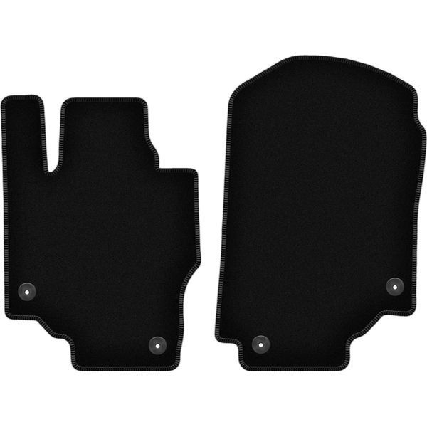 Wielganizator Tappetini Anteriori In Velluto Per Mercedes Gle W167 (2019-, Suv) Neri, Set 2 Pz, Con Fissaggi-image
