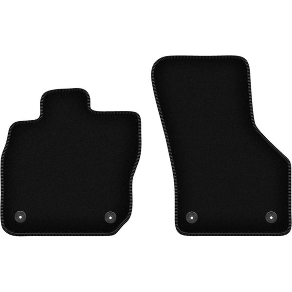 Wielganizator Tappetini Anteriori In Velluto Per Skoda Superb Iv (2023-, Station Wagon, Liftback) Neri, Set 2 Pz, Con Fissaggi-image