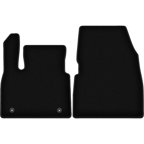Wielganizator Tappetini Anteriori In Velluto Per Renault Megane E-Tech (2022-, Crossover) Neri, Set 2 Pz, Con Fissaggi-image