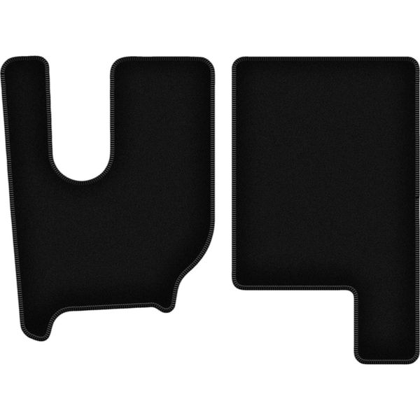 Wielganizator Tappetini Anteriori In Velluto Per Renault T. (2013-, Camion) Neri, Set 2 Pz, Con Fissaggi-image