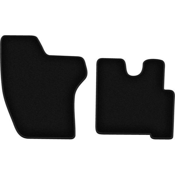 Wielganizator Tappetini Anteriori In Velluto Per Vw Lt Ii (1996-2006, Van) Neri, Set 2 Pz, Con Fissaggi-image