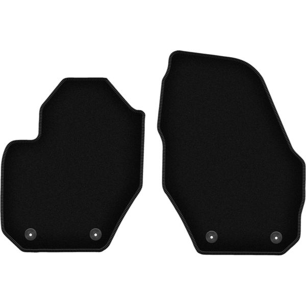 Wielganizator Tappetini Anteriori In Velluto Per Volvo S60 Ii (2010-, Berlina) Neri, Set 2 Pz, Con Fissaggi-image