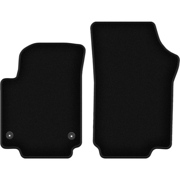 Wielganizator Tappetini Anteriori In Velluto Per Seat Mii (2011-, Hatchback) Neri, Set 2 Pz, Con Fissaggi-image