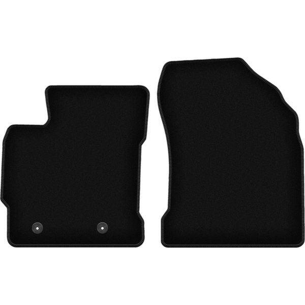 Wielganizator Tappetini Anteriori In Velluto Per Toyota Auris I (2006-2012, Hatchback, Station Wagon) Neri, Set 2 Pz, Con Fissaggi-image