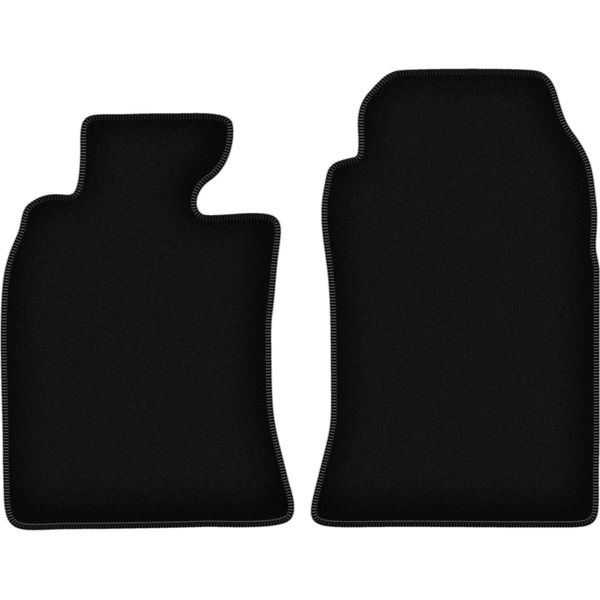 Wielganizator Tappetini Anteriori In Velluto Per Mini Cooper R52 (2004-2008, Hatchback) Neri, Set 2 Pz, Con Fissaggi-image