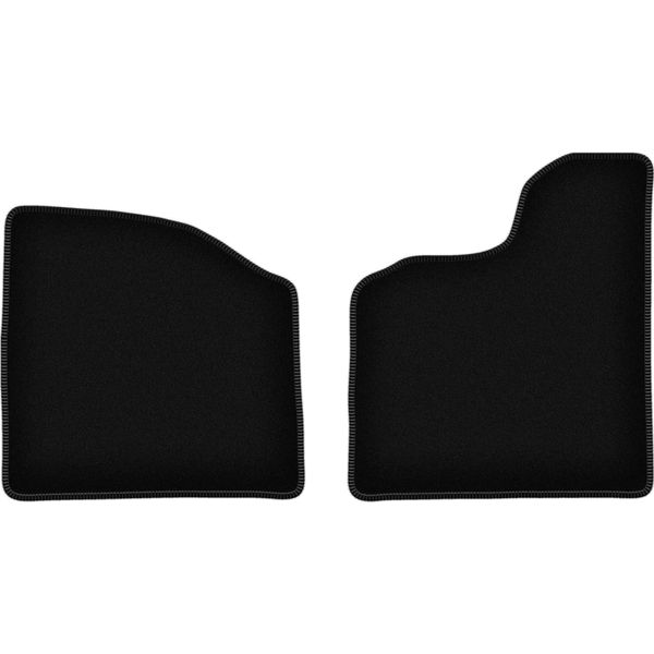 Wielganizator Tappetini Anteriori In Velluto Per Microcar Virgo (0, Microcar) Neri, Set 2 Pz, Con Fissaggi-image