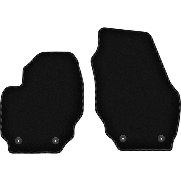 Wielganizator Tappetini Anteriori In Velluto Per Volvo S80 Ii (2010-2017, Berlina) Neri, Set 2 Pz, Con Fissaggi-image