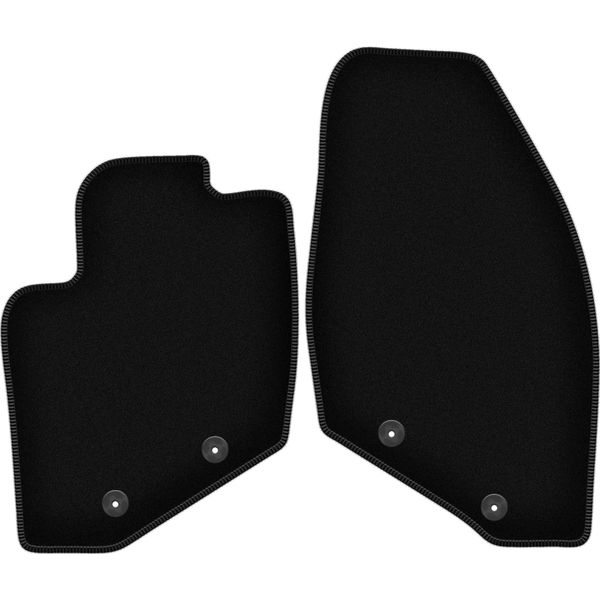 Wielganizator Tappetini Anteriori In Velluto Per Volvo S80 I (1998-2006, Berlina) Neri, Set 2 Pz, Con Fissaggi-image
