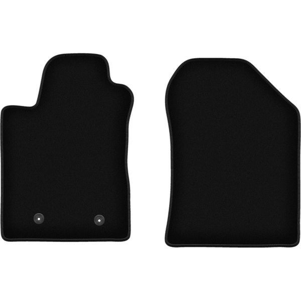 Wielganizator Tappetini Anteriori In Velluto Per Toyota Corolla Verso Ii (2004-2009, Minivan) Neri, Set 2 Pz, Con Fissaggi-image