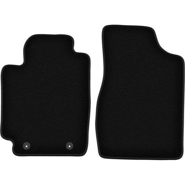 Wielganizator Tappetini Anteriori In Velluto Per Toyota Camry Vi (2001-2006, Berlina) Neri, Set 2 Pz, Con Fissaggi-image