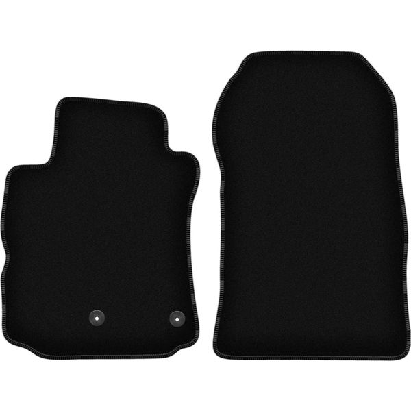 Wielganizator Tappetini Anteriori In Velluto Per Renault Modus (2004-2012, Minivan) Neri, Set 2 Pz, Con Fissaggi-image