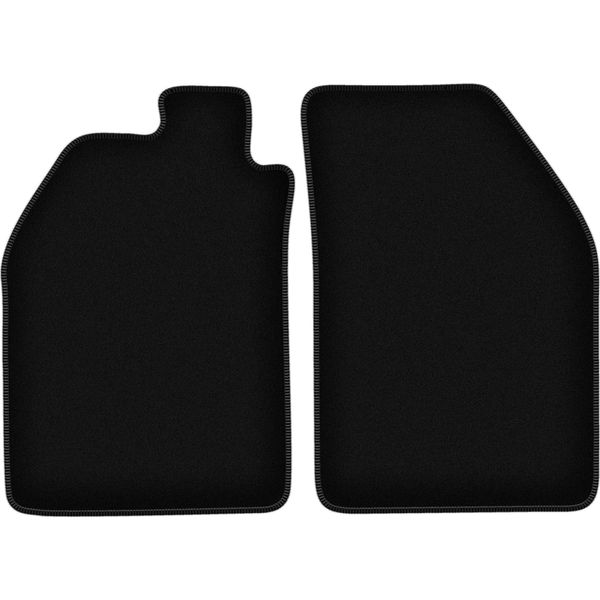 Wielganizator Tappetini Anteriori In Velluto Per Saab 9000 (1984-1991, Berlina) Neri, Set 2 Pz, Con Fissaggi-image