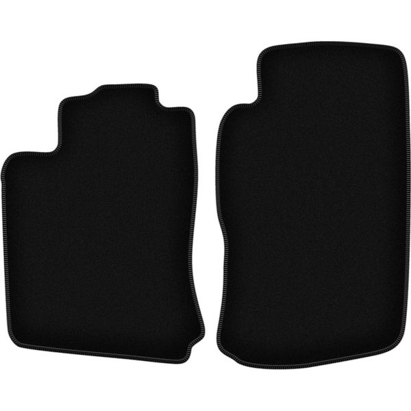 Wielganizator Tappetini Anteriori In Velluto Per Opel Vectra B (1996-2001, Hatchback, Berlina, Station Wagon, Liftback) Neri, Set 2 Pz, Con Fissaggi-image