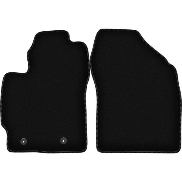 Wielganizator Tappetini Anteriori In Velluto Per Toyota Auris I (2007-2012, Hatchback) Neri, Set 2 Pz, Con Fissaggi-image