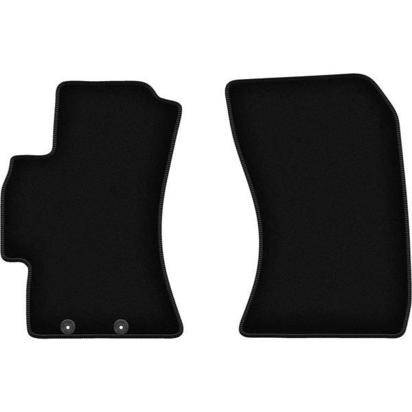Wielganizator Tappetini Anteriori In Velluto Per Subaru Forester Iii (2008-2013, Suv) Neri, Set 2 Pz, Con Fissaggi-image
