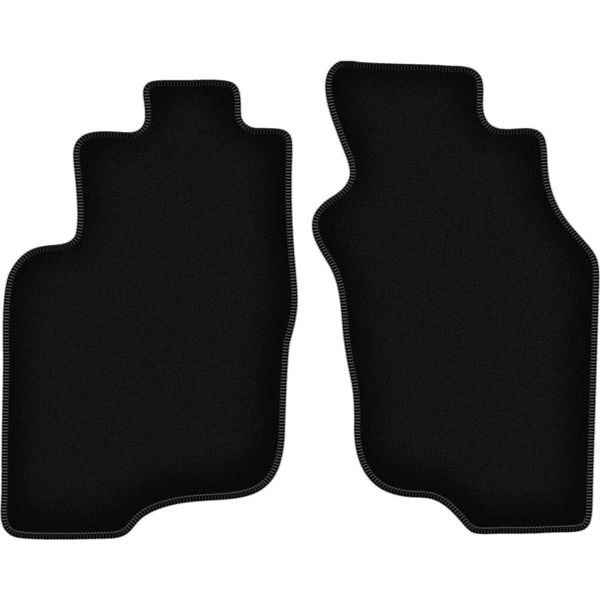 Wielganizator Tappetini Anteriori In Velluto Per Mitsubishi Space Star (1999-2005, Minivan) Neri, Set 2 Pz, Con Fissaggi-image