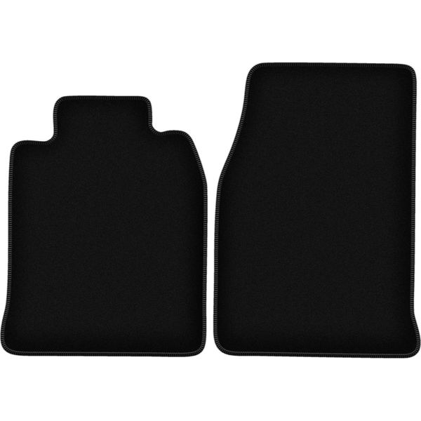 Wielganizator Tappetini Anteriori In Velluto Per Porsche 944 (1976-1988, Coupé) Neri, Set 2 Pz, Con Fissaggi-image