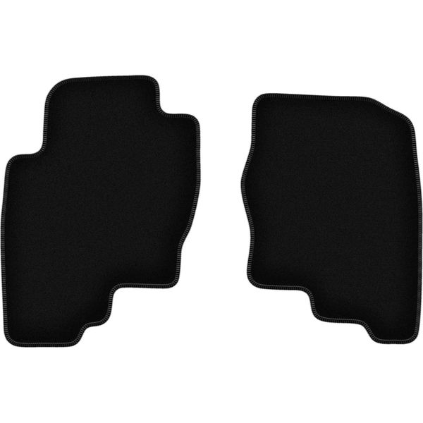 Wielganizator Tappetini Anteriori In Velluto Per Nissan Pathfinder R51 (2004-2014, Suv) Neri, Set 2 Pz, Con Fissaggi-image