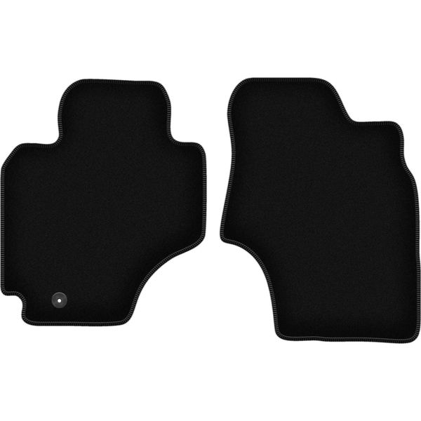 Wielganizator Tappetini Anteriori In Velluto Per Toyota RAV4 Ii (2000-2003, Suv 5 Porte) Neri, Set 2 Pz, Con Fissaggi-image