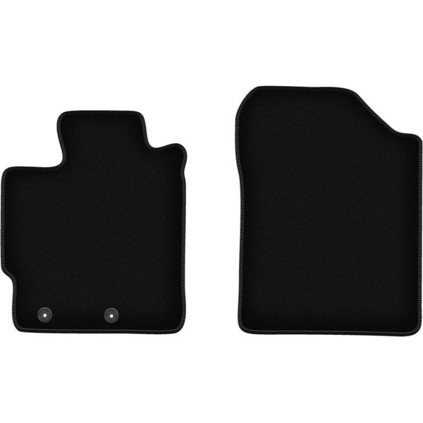 Wielganizator Tappetini Anteriori In Velluto Per Toyota Yaris Iii (2011-2019, Benzina) Neri, Set 2 Pz, Con Fissaggi-image