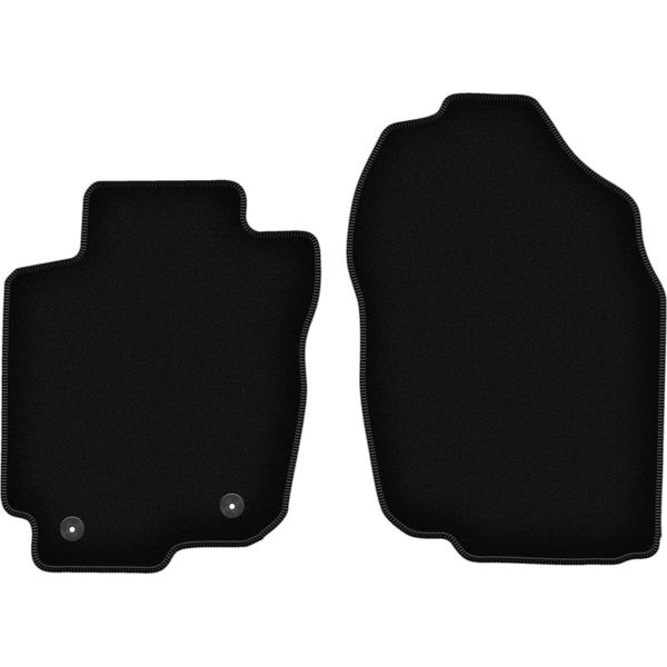 Wielganizator Tappetini Anteriori In Velluto Per Toyota RAV4 Iv (2013-2019, Suv (Non Ibrida)) Neri, Set 2 Pz, Con Fissaggi-image