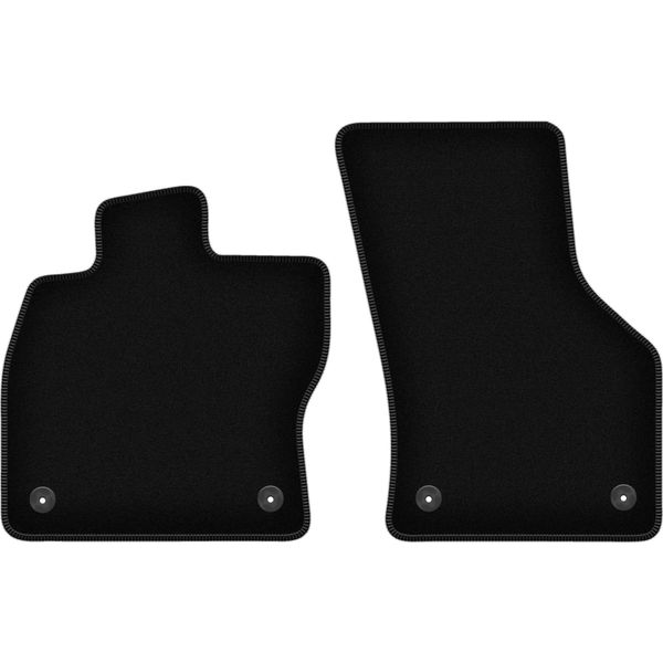 Wielganizator Tappetini Anteriori In Velluto Per Skoda Superb Iii (2015-2020, Station Wagon, Berlina) Neri, Set 2 Pz, Con Fissaggi-image
