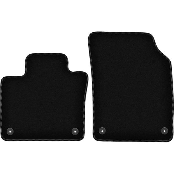 Wielganizator Tappetini Anteriori In Velluto Per Volvo XC90 Ii (2015-, Suv) Neri, Set 2 Pz, Con Fissaggi-image