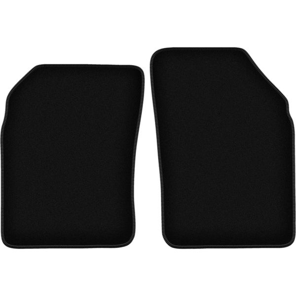 Wielganizator Tappetini Anteriori In Velluto Per Nissan Micra K11 (1992-2003, Hatchback) Neri, Set 2 Pz, Con Fissaggi-image