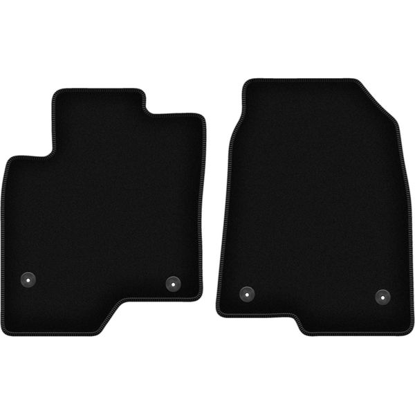 Wielganizator Tappetini Anteriori In Velluto Per Opel Antara (2006-2017, Suv) Neri, Set 2 Pz, Con Fissaggi-image