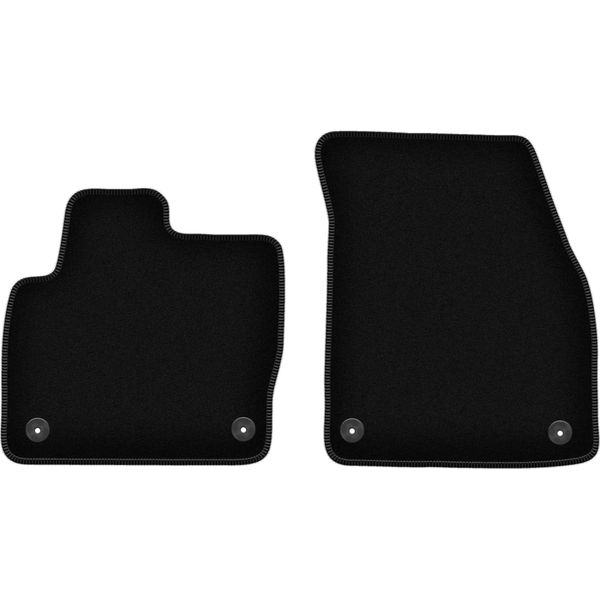 Wielganizator Tappetini Anteriori In Velluto Per Range Rover Evoque (2011-2018, Suv) Neri, Set 2 Pz, Con Fissaggi-image