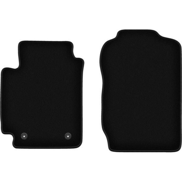 Wielganizator Tappetini Anteriori In Velluto Per Suzuki Grand Vitara Ii (2005-2014, 5 Porte) Neri, Set 2 Pz, Con Fissaggi-image