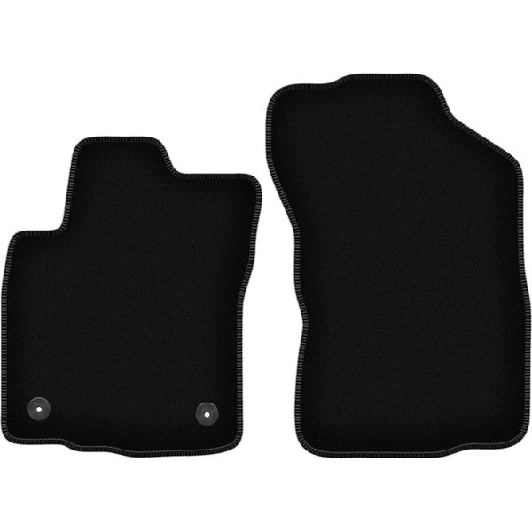 Wielganizator Tappetini Anteriori In Velluto Per Toyota Hilux Viii (2015-, Pickup) Neri, Set 2 Pz, Con Fissaggi-image
