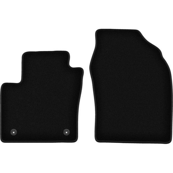 Wielganizator Tappetini Anteriori In Velluto Per Toyota C-HR (2016-, Crossover) Neri, Set 2 Pz, Con Fissaggi-image