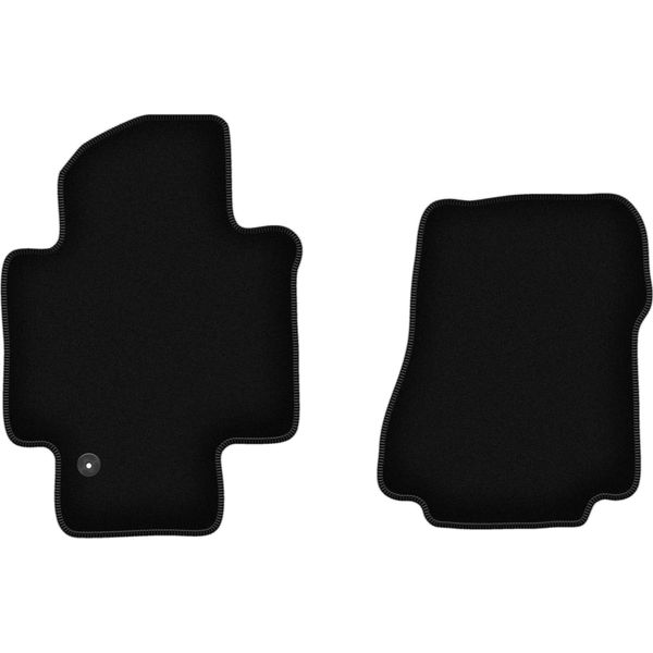 Wielganizator Tappetini Anteriori In Velluto Per Nissan NV200 (2009-, Furgone) Neri, Set 2 Pz, Con Fissaggi-image