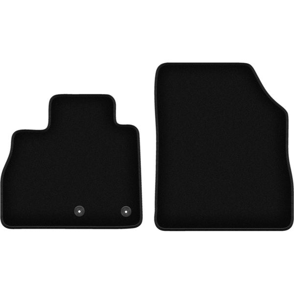 Wielganizator Tappetini Anteriori In Velluto Per Renault Scenic Iv (2016-, Minivan) Neri, Set 2 Pz, Con Fissaggi-image