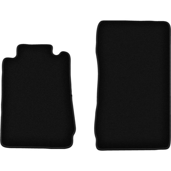 Wielganizator Tappetini Anteriori In Velluto Per Mercedes Slk R170 (1996-2004, Cabriolet) Neri, Set 2 Pz, Con Fissaggi-image