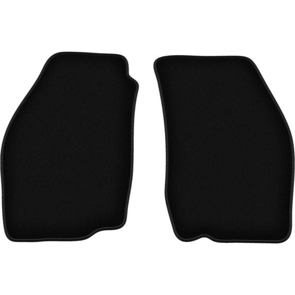 Wielganizator Tappetini Anteriori In Velluto Per Suzuki Baleno I (1995-2007, Hatchback, Berlina, Station Wagon) Neri, Set 2 Pz, Con Fissaggi-image