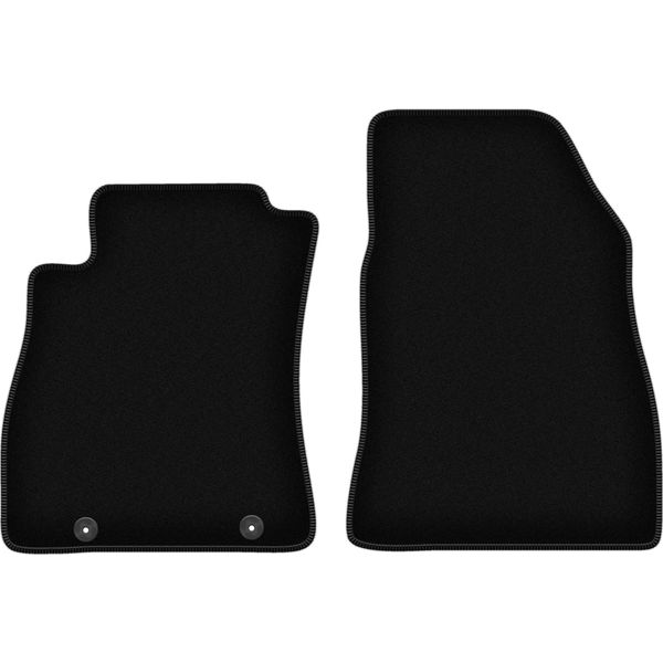 Wielganizator Tappetini Anteriori In Velluto Per Nissan Pulsar C13 (2014-, Hatchback) Neri, Set 2 Pz, Con Fissaggi-image