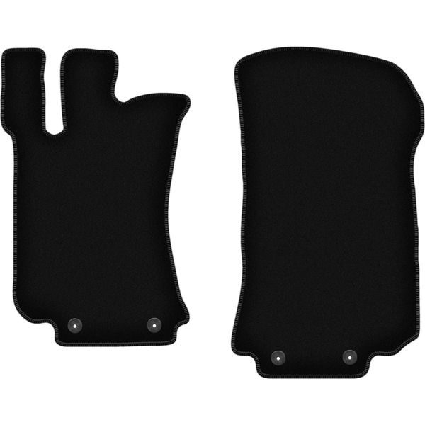 Wielganizator Tappetini Anteriori In Velluto Per Mercedes R251 / V251 (2005-2013, 7 Persone) Neri, Set 2 Pz, Con Fissaggi-image