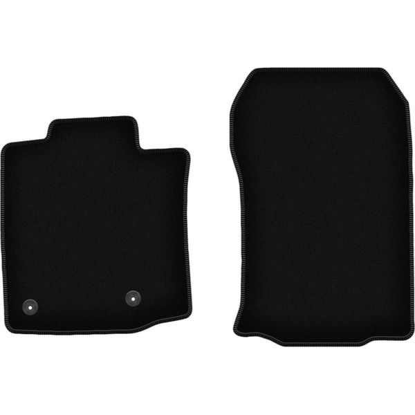 Wielganizator Tappetini Anteriori In Velluto Per Toyota Land Cruiser J150 (2009-, Fuoristrada) Neri, Set 2 Pz, Con Fissaggi-image