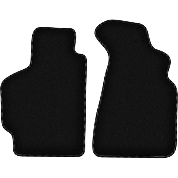 Wielganizator Tappetini Anteriori In Velluto Per Toyota Celica V (1989-1993, Cabrio, Coupé, Liftback) Neri, Set 2 Pz, Con Fissaggi-image