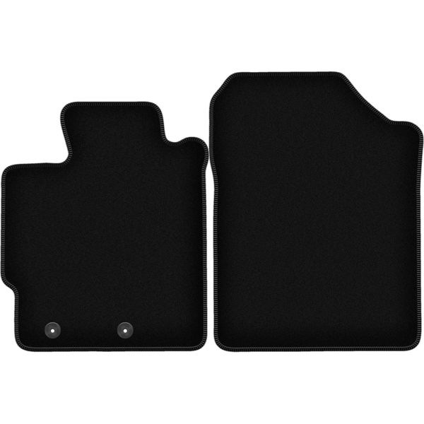 Wielganizator Tappetini Anteriori In Velluto Per Toyota Yaris Iii Hybrid (2013-2017, Hatchback) Neri, Set 2 Pz, Con Fissaggi-image