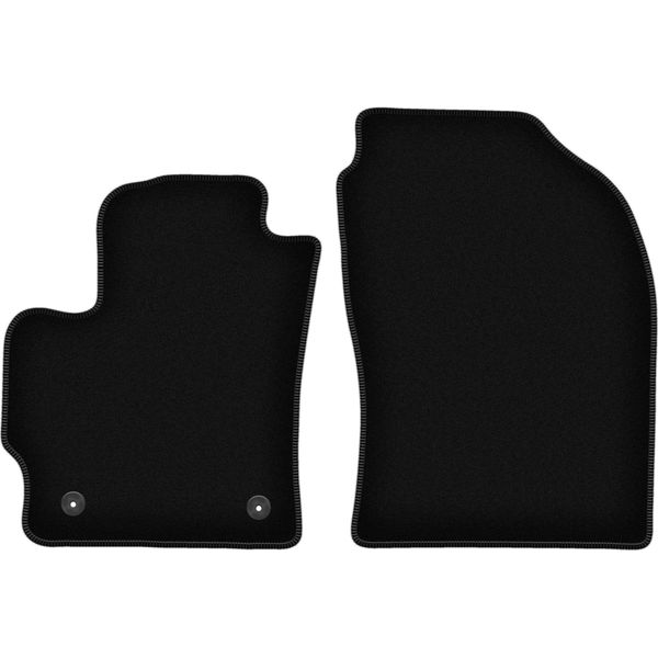 Wielganizator Tappetini Anteriori In Velluto Per Toyota Corolla E21 (2019-, Hatchback) Neri, Set 2 Pz, Con Fissaggi-image