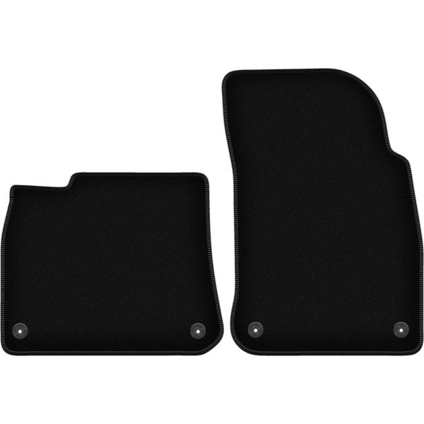 Wielganizator Tappetini Anteriori In Velluto Per Porsche Cayenne Iii (2018-, Suv) Neri, Set 2 Pz, Con Fissaggi-image