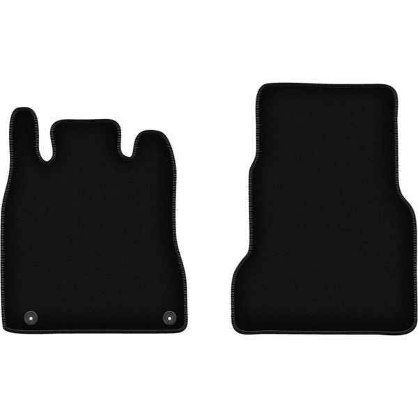 Wielganizator Tappetini Anteriori In Velluto Per Mercedes W168 Z łApką (1997-2004, Hatchback) Neri, Set 2 Pz, Con Fissaggi-image