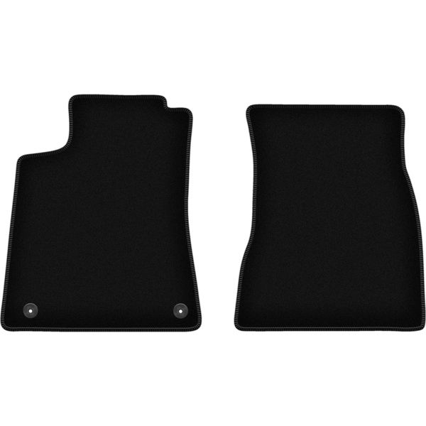 Wielganizator Tappetini Anteriori In Velluto Per Mercedes Glb X247 (2019-, Suv) Neri, Set 2 Pz, Con Fissaggi-image