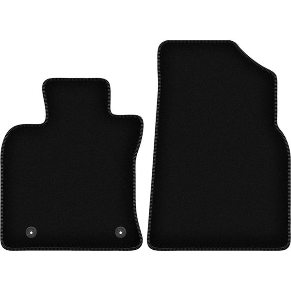 Wielganizator Tappetini Anteriori In Velluto Per Toyota Camry Ix (2017-, Berlina) Neri, Set 2 Pz, Con Fissaggi-image