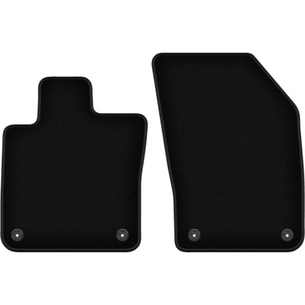 Wielganizator Tappetini Anteriori In Velluto Per Volvo S60 Ii (2018-, Station Wagon, Berlina) Neri, Set 2 Pz, Con Fissaggi-image